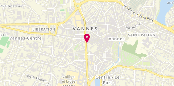 Plan de Restaurant Chez Mone, 30 Rue Thiers, 56000 Vannes