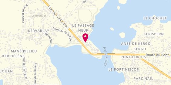 Plan de Crêperie du Pont Lorois, 3 Rue du Pass. 9, 56680 Plouhinec