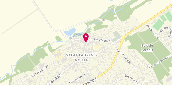 Plan de Le Kalass, 44 place de l'Église, 41220 Saint-Laurent-Nouan
