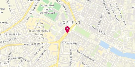 Plan de Croq'kfe, 4 Avenue Anatole France, 56100 Lorient