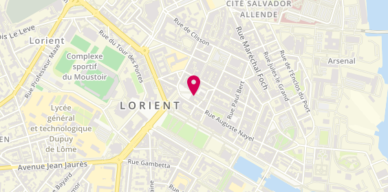 Plan de Le Carré, 15 place Aristide Briand, 56100 Lorient