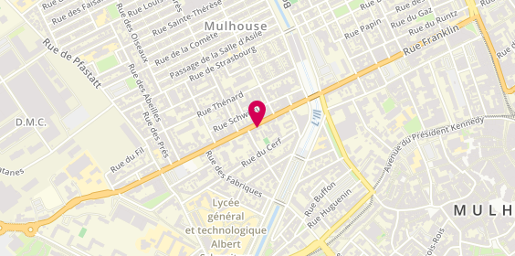 Plan de Chez Yassir 68, 23 avenue Aristide Briand, 68200 Mulhouse
