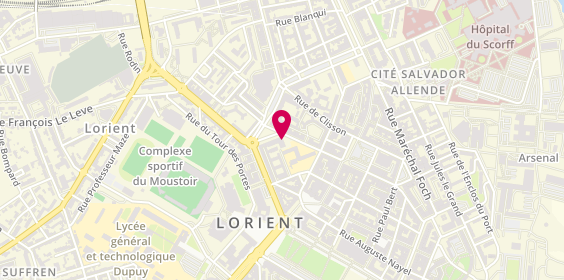 Plan de Les Toqués du Bocal, 16 Rue Vauban, 56100 Lorient