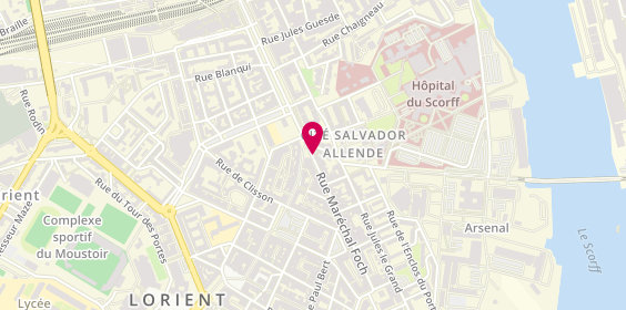 Plan de Very Lunch, 4 place Georges Clemenceau, 56100 Lorient