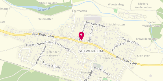 Plan de Aux Deux Clefs, 36 Rue Principale, 68116 Guewenheim