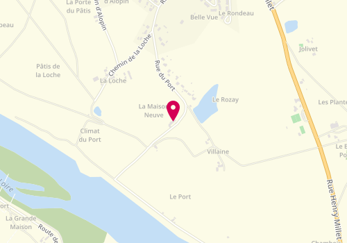 Plan de Côté Resto, 446 Rue du Port, 45570 Ouzouer-sur-Loire