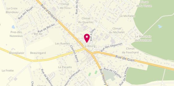Plan de Boule Burger, 23 Place de L&#039;Hotel de Ville, 45570 Ouzouer-sur-Loire