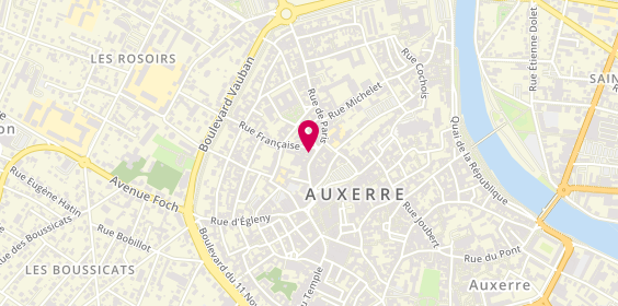 Plan de Shalimar Auxerre, 63 Rue de Paris, 89000 Auxerre