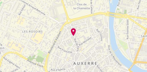 Plan de Le Daily, 111 Rue de Paris, 89000 Auxerre