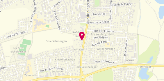 Plan de Dominos Pizzas, 163 Faubourg de Mulhouse, 68260 Kingersheim