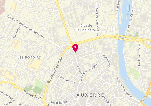Plan de Dominos Pizza, 140 Rue de Paris, 89000 Auxerre