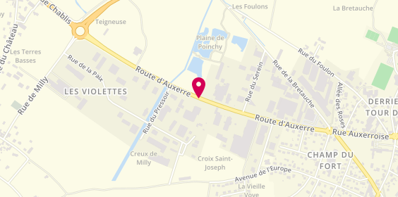 Plan de Le Kiosque à Pizzas, Parking Intermarché Route Auxerre, 89800 Chablis