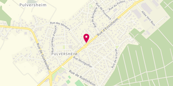Plan de Chez Rozelin, 25 Rue d'Ensisheim, 68840 Pulversheim