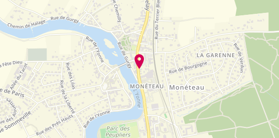 Plan de Antalya kebab Moneteau, 3 Bis Rue d'Auxerre, 89470 Monéteau