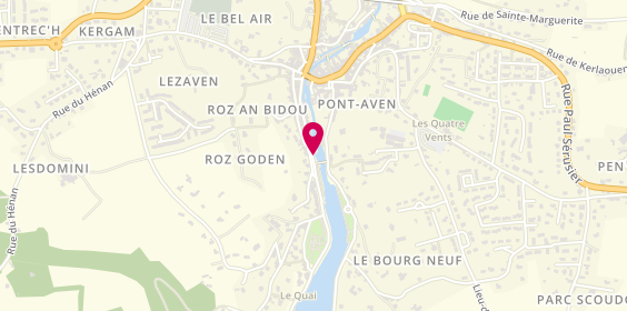 Plan de Le Moulin du Grand Poulguin, 2 Quai Théodore Botrel, 29930 Pont-Aven