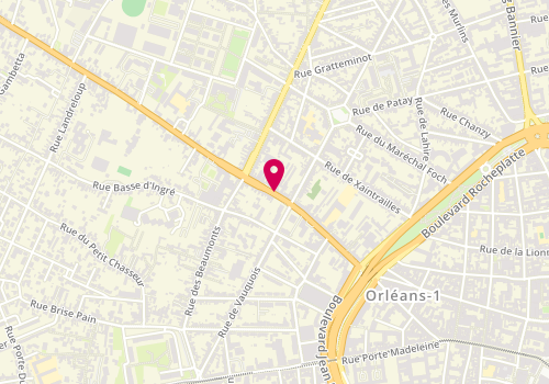 Plan de O'gourmet Pizza, 58 Rue du Faubourg Saint-Jean, 45000 Orléans