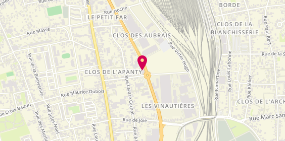 Plan de L'Atelier du Burger Fleury les Aubrais, 39 Rue Danton, 45400 Fleury-les-Aubrais