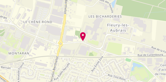 Plan de Le Kiosque à Pizzas, 43 Rue de Curembourg, 45400 Fleury-les-Aubrais