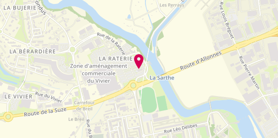 Plan de Mc Donald'S, Leclerc
Zone Artisanale 
Rue de la Raterie, 72700 Allonnes, France