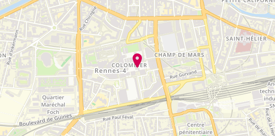 Plan de Bchef Rennes Colombier, 29 place du Colombier, 35000 Rennes