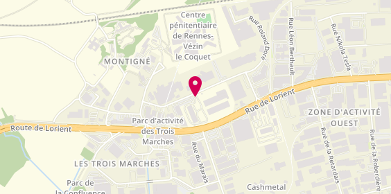 Plan de Le P'tit Rungis, Dans le Marché d'Intérêt Reg
7 Rue Lieut-Col Dubois
Route De, 35000 Rennes, France