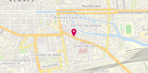 Plan de Les italiens du coin, 15 Rue Saint-Hélier, 35000 Rennes