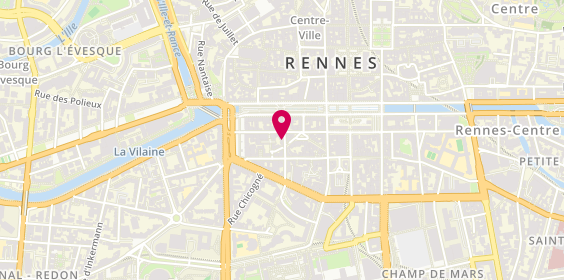 Plan de Café Albertine, 10 Rue Comté de Lanjuinais, 35000 Rennes