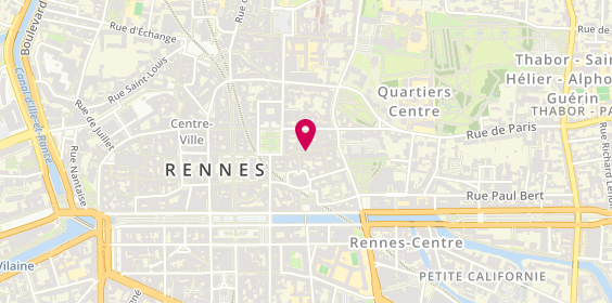Plan de La Cantine des Garçons, 22 Rue Saint-Georges, 35000 Rennes