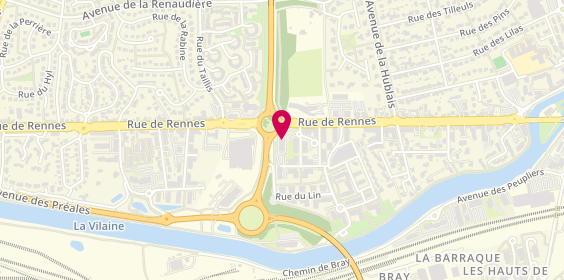Plan de Mcdonald's, 49 Bis Rue de Rennes, 35510 Cesson-Sévigné