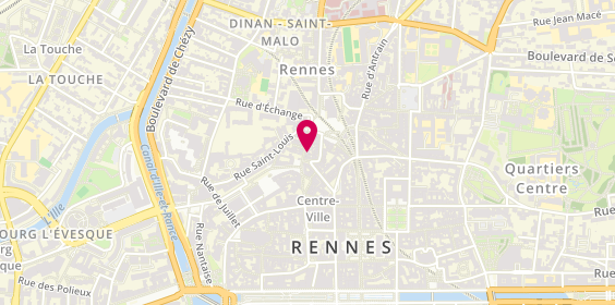 Plan de Le Palais du Kebab, 6 Rue Saint-Michel, 35000 Rennes