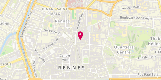 Plan de QFC RENNES - Chicken - Burger - Tacos, 22 Rue de la Visitation, 35000 Rennes