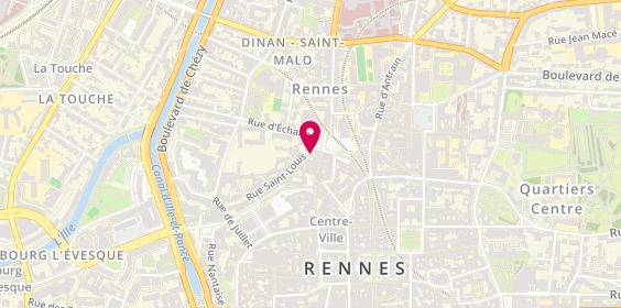 Plan de Black Temple Food | Restaurant Rennes - Livraison et à emporter, 1 Rue Saint-Louis, 35000 Rennes