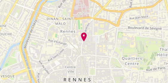 Plan de Fresh Burritos Rennes Sainte-Anne, 1 Rue Saint-Melaine, 35000 Rennes