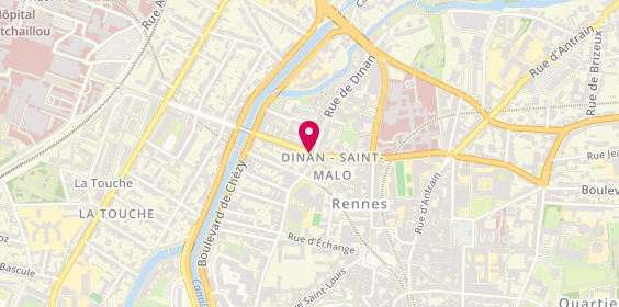 Plan de Chez Théo, 27 Rue Legraverend, 35000 Rennes