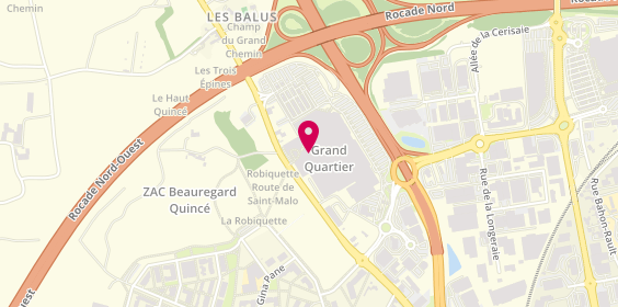 Plan de Tran, Centre Commercial Grand Quartier, 35760 Saint-Grégoire
