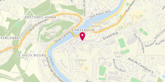 Plan de La Friterie Breizh, 7 Grand Rue, 29150 Châteaulin