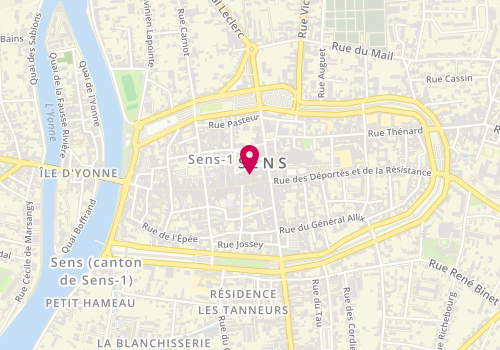 Plan de Sens Coffee Shop, 6 Rue Etienne Mimard, 89100 Sens