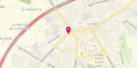 Plan de Au Comptoir des Pizzas, 47 Rue de Rennes, 35340 Liffré