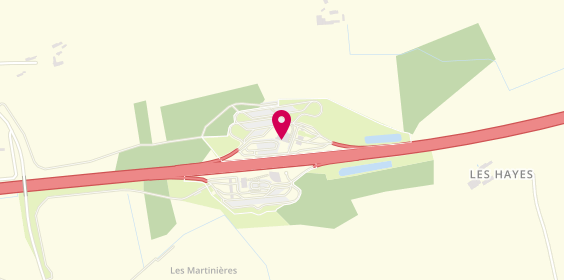 Plan de Autogrill, Aire des Manoirs du Perche - Autoroute
A11, 28160 Frazé