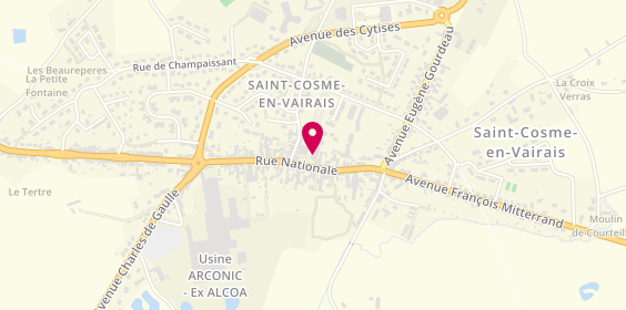 Plan de New Calif, 41 Bis Rue Nationale, 72110 Saint-Cosme-en-Vairais