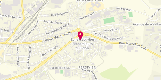 Plan de Mcdonald'S, Boulevard Jean Moulin
Rond-Point du Poher, 29270 Carhaix