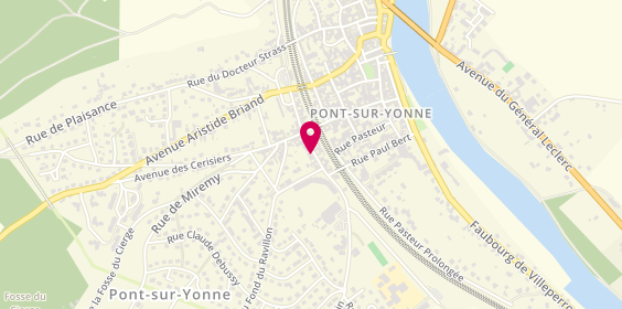 Plan de GRILLET Véronique, 7 Rue Saint Jean, 89140 Pont-sur-Yonne