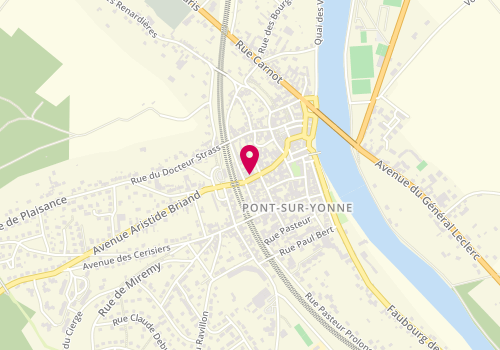 Plan de Pizza de la Gare, 36 Rue de la Gare, 89140 Pont-sur-Yonne
