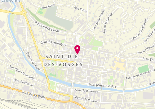 Plan de O'malo, 50 Rue Thiers, 88100 Saint-Dié-des-Vosges