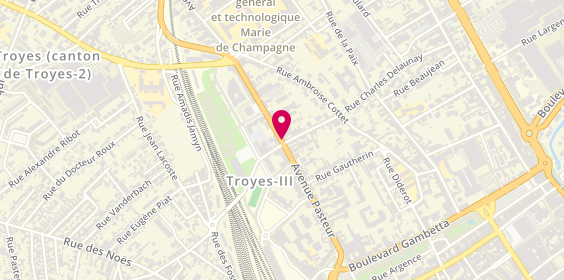 Plan de L'Etoile d'Agadir, 78 avenue Pasteur, 10000 Troyes