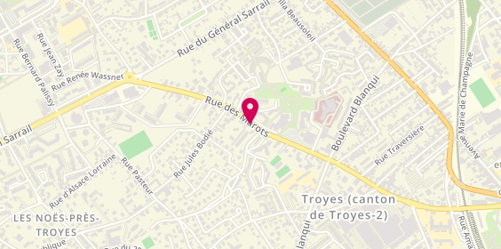 Plan de Restaurant Royal, 45 Bis Rue des Marots, 10420 Les Noës-près-Troyes