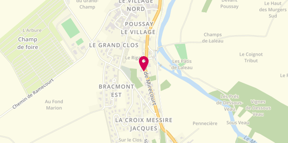 Plan de Med Un Grisou, 636 Rue de Mirecourt, 88500 Poussay
