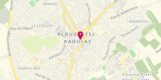 Plan de Kemer Kebab, 3 place du Calvaire, 29470 Plougastel-Daoulas