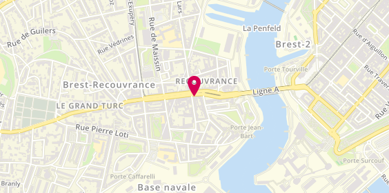 Plan de L'Ambassade Bretonne, 32 Rue de la Porte, 29200 Brest