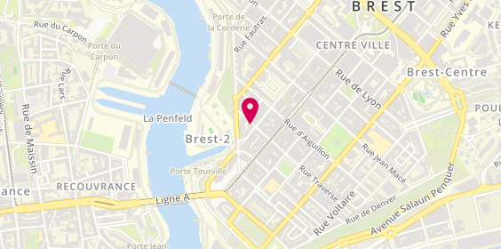 Plan de La Sirène Smackée, 44 Rue Trav, 29200 Brest
